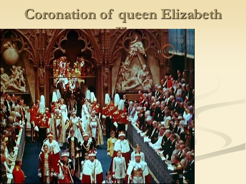 Coronation of queen Elizabeth II.